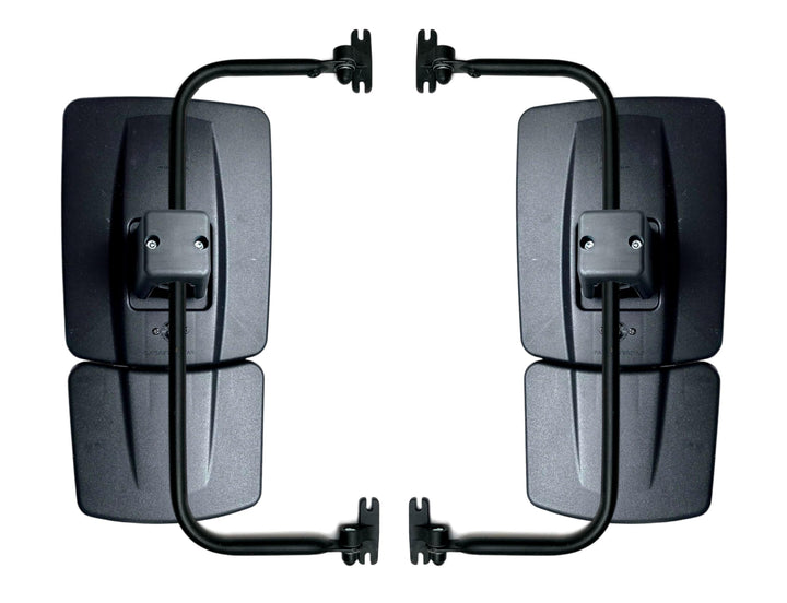 2x 2-Segment Beheizter Aussenspiegel 435x223mm und Spiegelhalter für New Holland, CaseIH Formall, LU