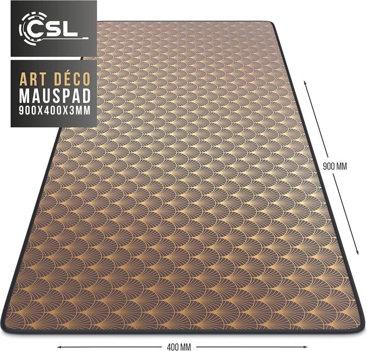 CSL - XXL Mauspad Gaming 900x400 mm - XXL Mousepad gross mit Motiv - Tischunterlage Large Size - ver