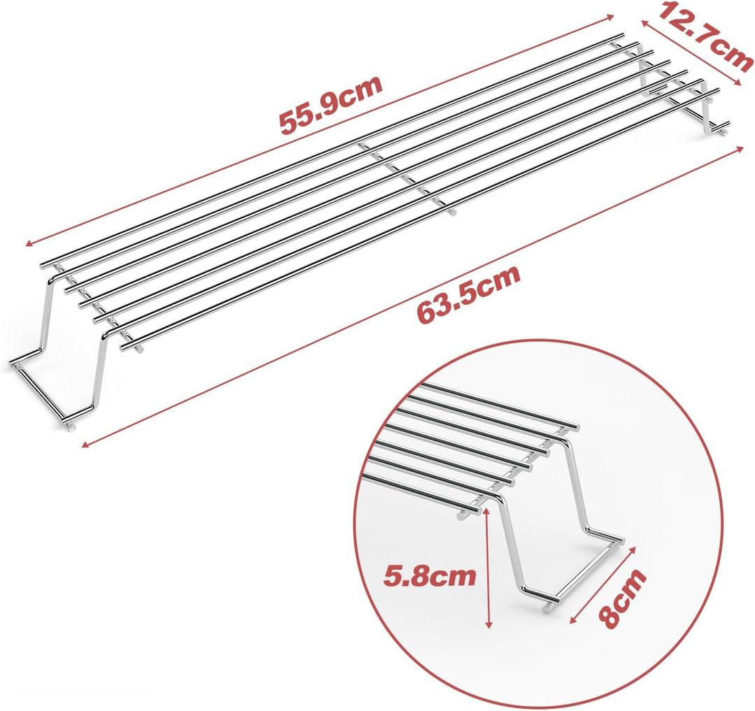 63.5CM Edelstahl Warmhalterost für Weber Spirit 300 Serie, Spirit E310 E320 E330 S310 S320 S330 SP32