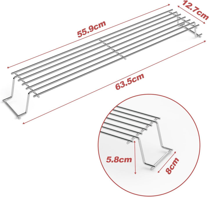 63.5CM Edelstahl Warmhalterost für Weber Spirit 300 Serie, Spirit E310 E320 E330 S310 S320 S330 SP32