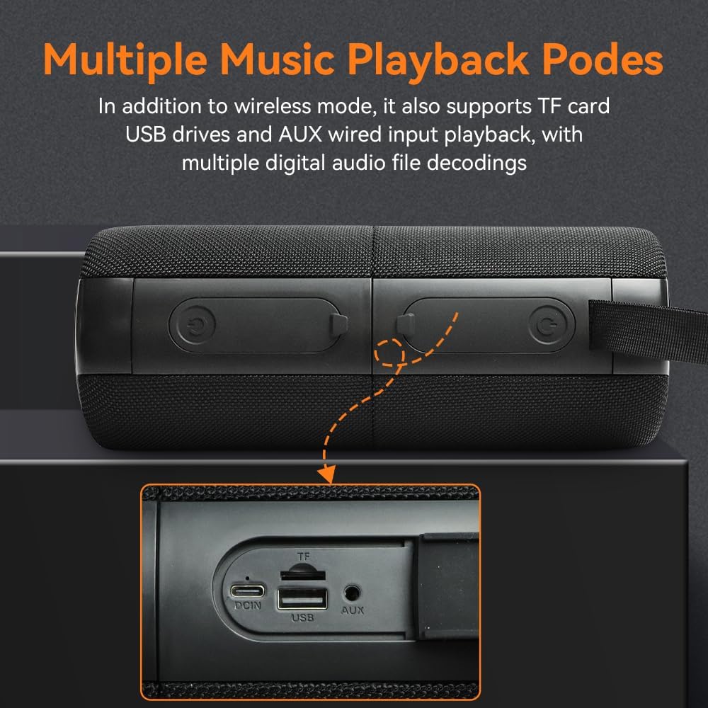 2 in 1 Magnetischer Dual Splittable Bluetooth Lautsprecher, 40W Tragbare Wireless Lautsprecher mit D