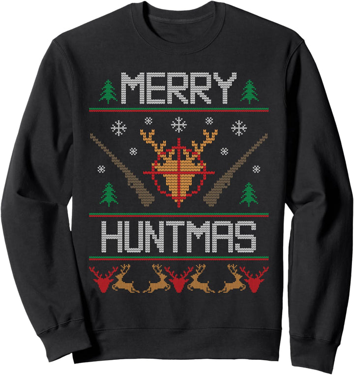 Merry Huntmas Jagen Ugly Christmas Sweater Jäger Geschenk Sweatshirt