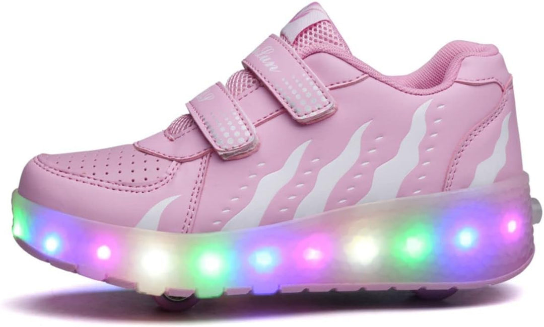 HUSKSWARE Kinder Sneaker 2-4 Räder Jungen Mädchen Sneaker Party Geburtstag Weihnachten 29 EU 028 Ros