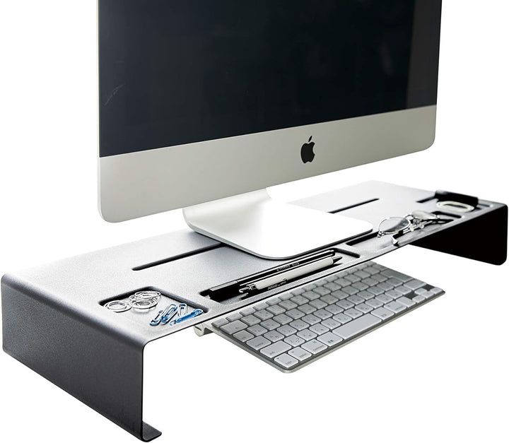 PC monitor stand - Tower - black Schwarz, Schwarz