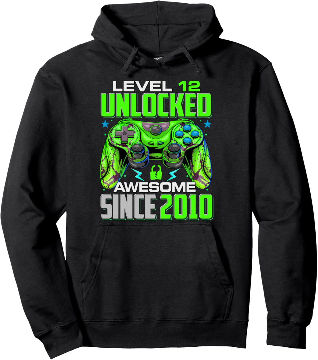 Level 12 Unlocked Fantastisches Spiel seit dem 12. Geburtstag 2010 Pullover Hoodie