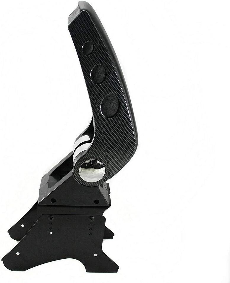 Universal Auto Armlehne Armlehne Mittelkonsole Aufbewahrungsbox Kunstleder Carbon