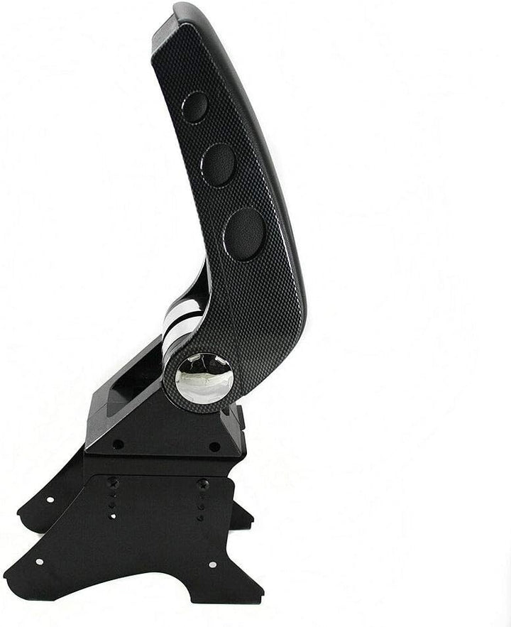 Universal Auto Armlehne Armlehne Mittelkonsole Aufbewahrungsbox Kunstleder Carbon