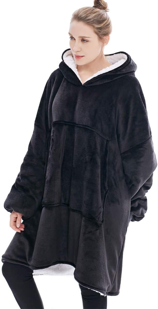 Übergrosse Hoodie Sweatshirt, Original Decke Sweatshirt, super weiche gemütliche warme komfortable R