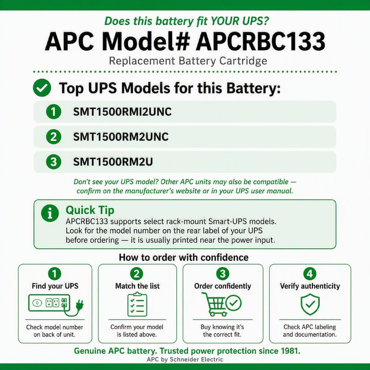 APC APCRBC133 UPS Battery Sealed Lead Acid (VRLA)