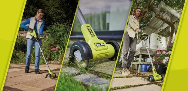 RYOBI 18 V ONE+ Akku-Fugenreiniger RY18PCC-0, mit Drahtbürste, ohne Akku und Ladegerät