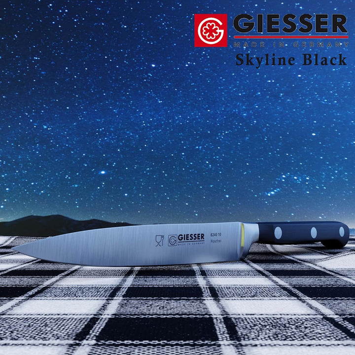 GIESSER seit 1776 - Made in Germany - Officemesser geschmiedet schwarz Skyline black, 10 cm, Spickme