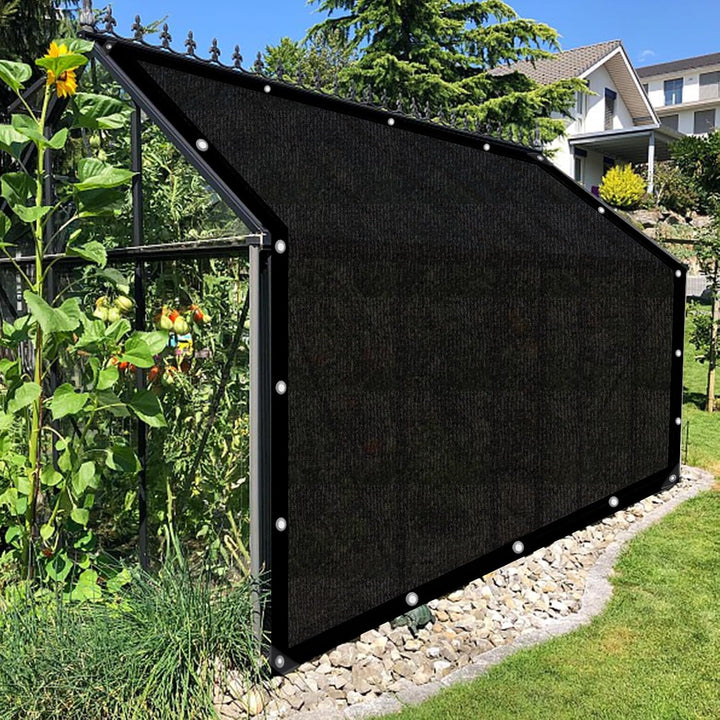 Schattierungsnetz 80% UV Schutz mit Ösen 4x6m für Garten | Sonnensegel aus HDPE, UV-beständig, atmun