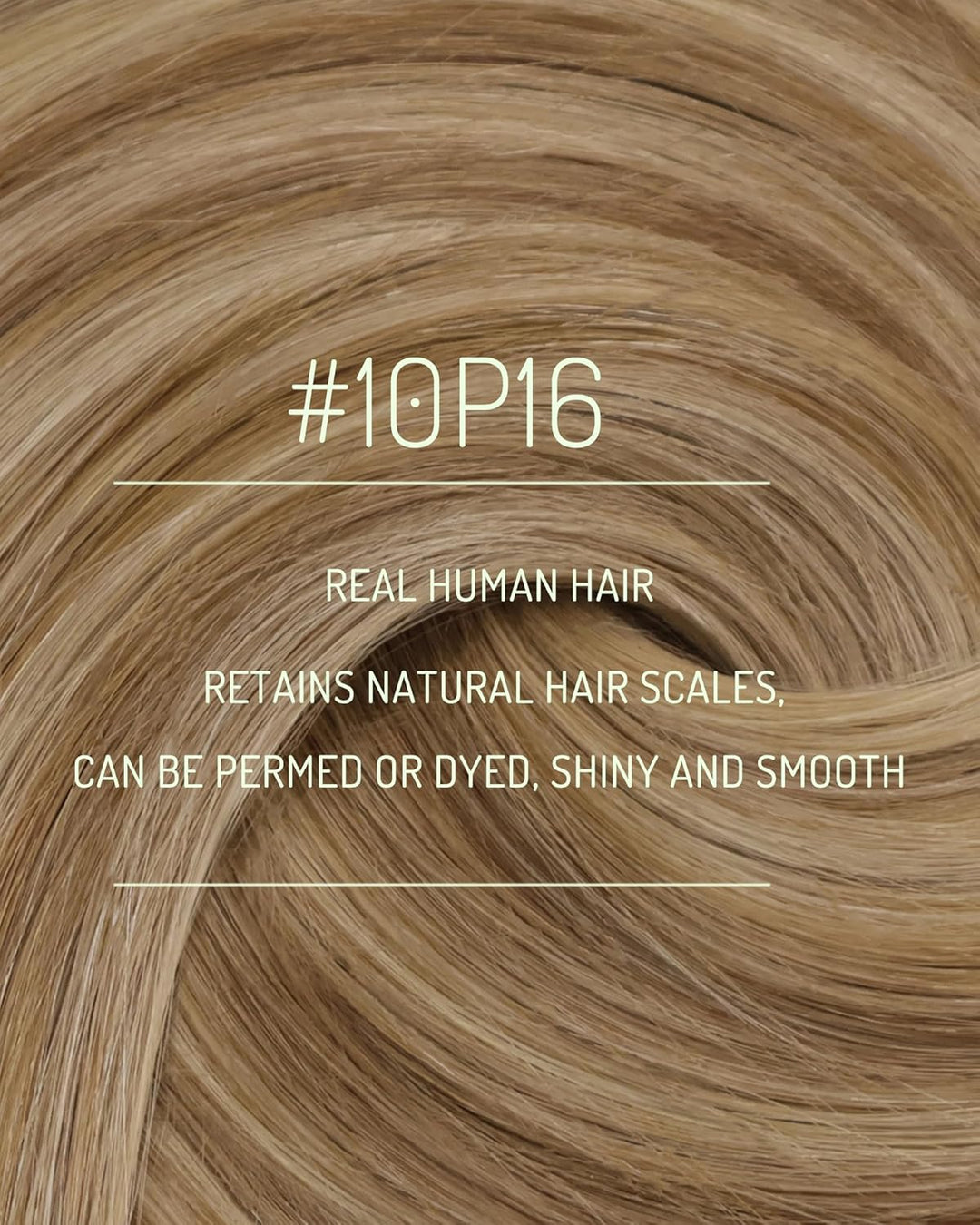 RUNATURE Echthaar Extensions Clip Braun Hervorheben Blond 55cm 7Pcs Lang Clip in Extensions Echthaar