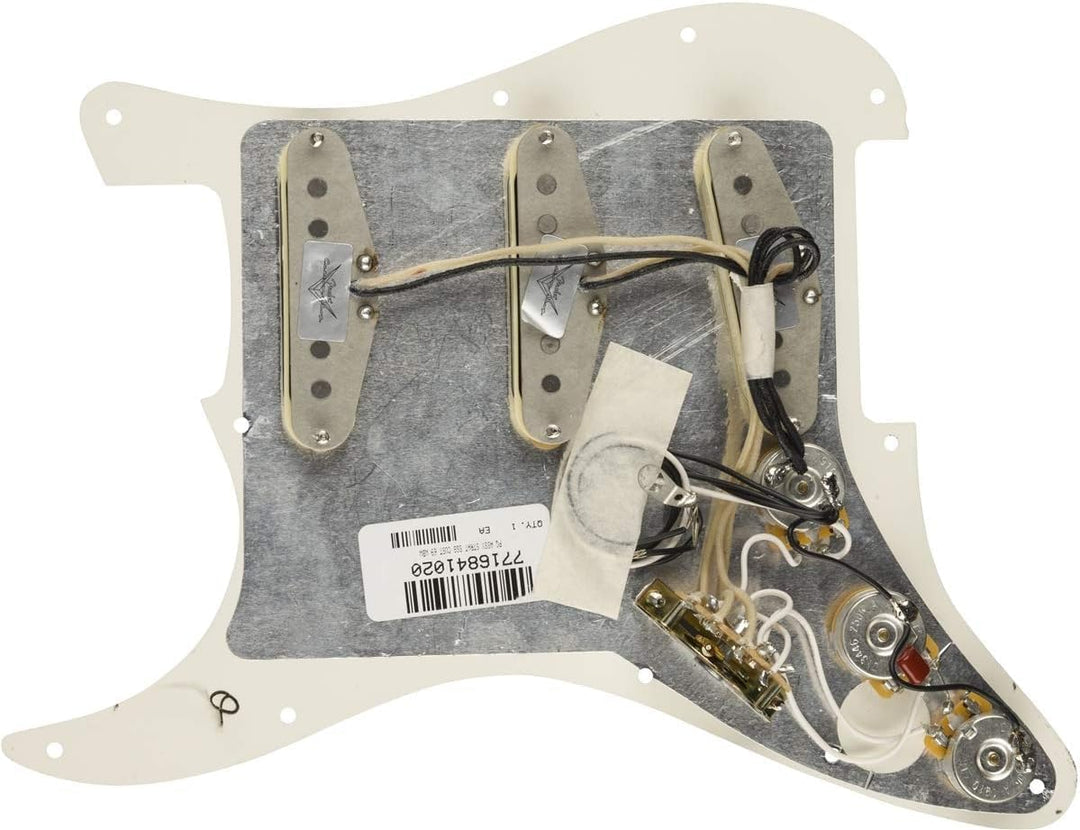 Fender Prewired Pickguard Strat Custom 69 white Weiss Brauch 69, Weiss Brauch 69