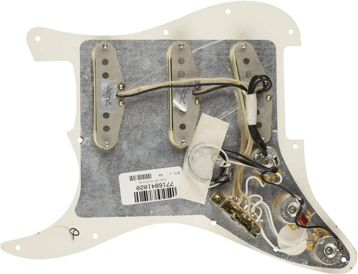 Fender Prewired Pickguard Strat Custom 69 white Weiss Brauch 69, Weiss Brauch 69