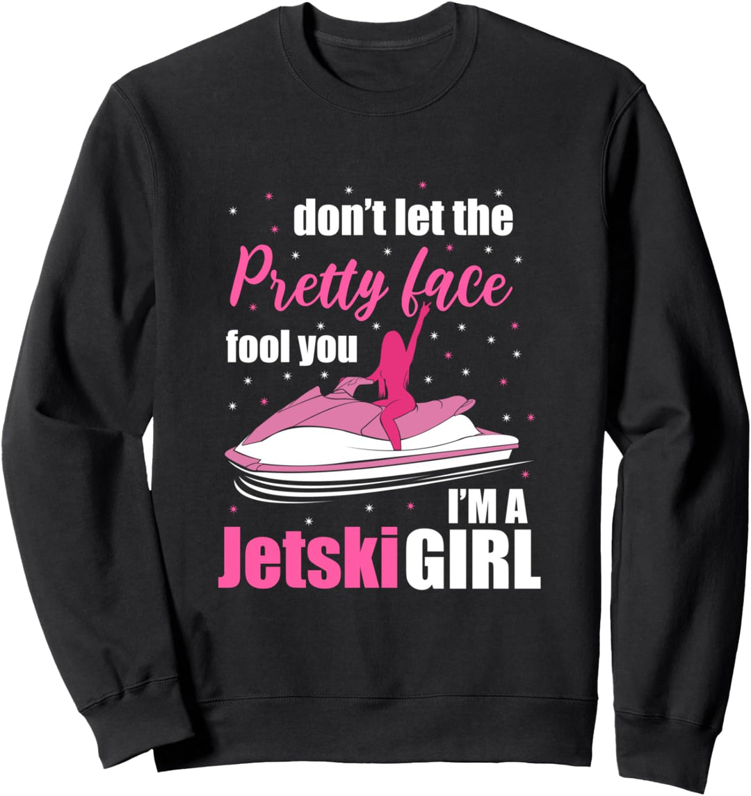 Wassersport Jetski Mädchen Motivation Sweatshirt