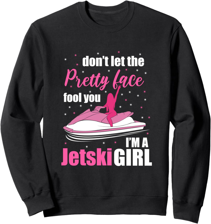 Wassersport Jetski Mädchen Motivation Sweatshirt