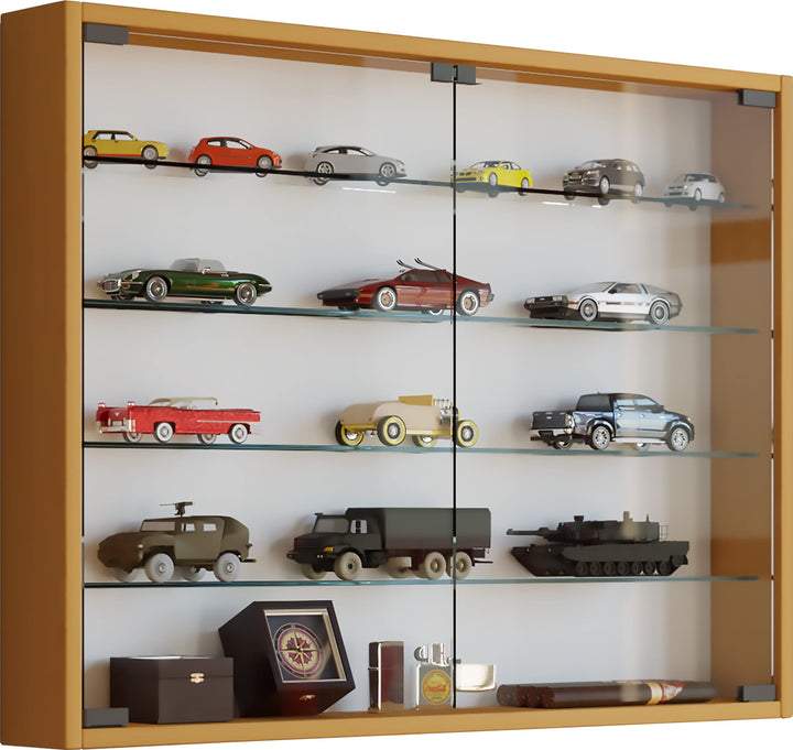 VCM 912949 Vitrine Sammelvitrine Wandvitrine Wand Schrank Regal Hängeregal Hängevitrine Holz Buche 6