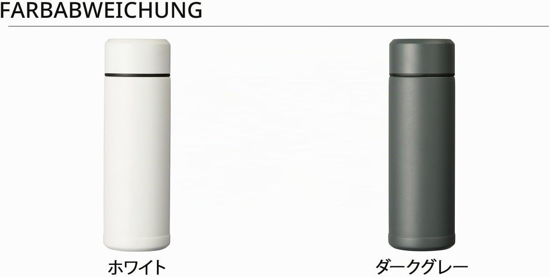 Kyocera isolierte Slim-Trinkflasche mit keramischer Innenbeschichtung, 12 Stunden heiss, 24 Stunden