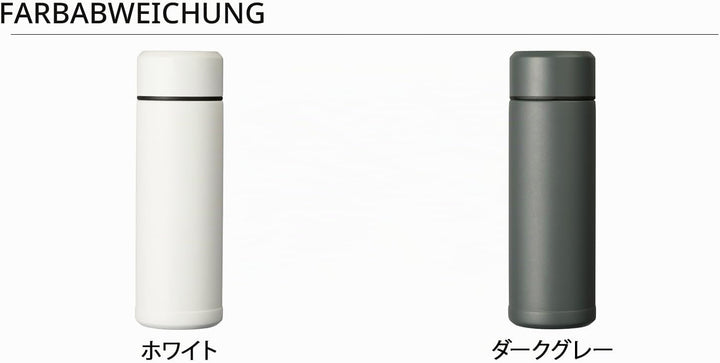 Kyocera isolierte Slim-Trinkflasche mit keramischer Innenbeschichtung, 12 Stunden heiss, 24 Stunden