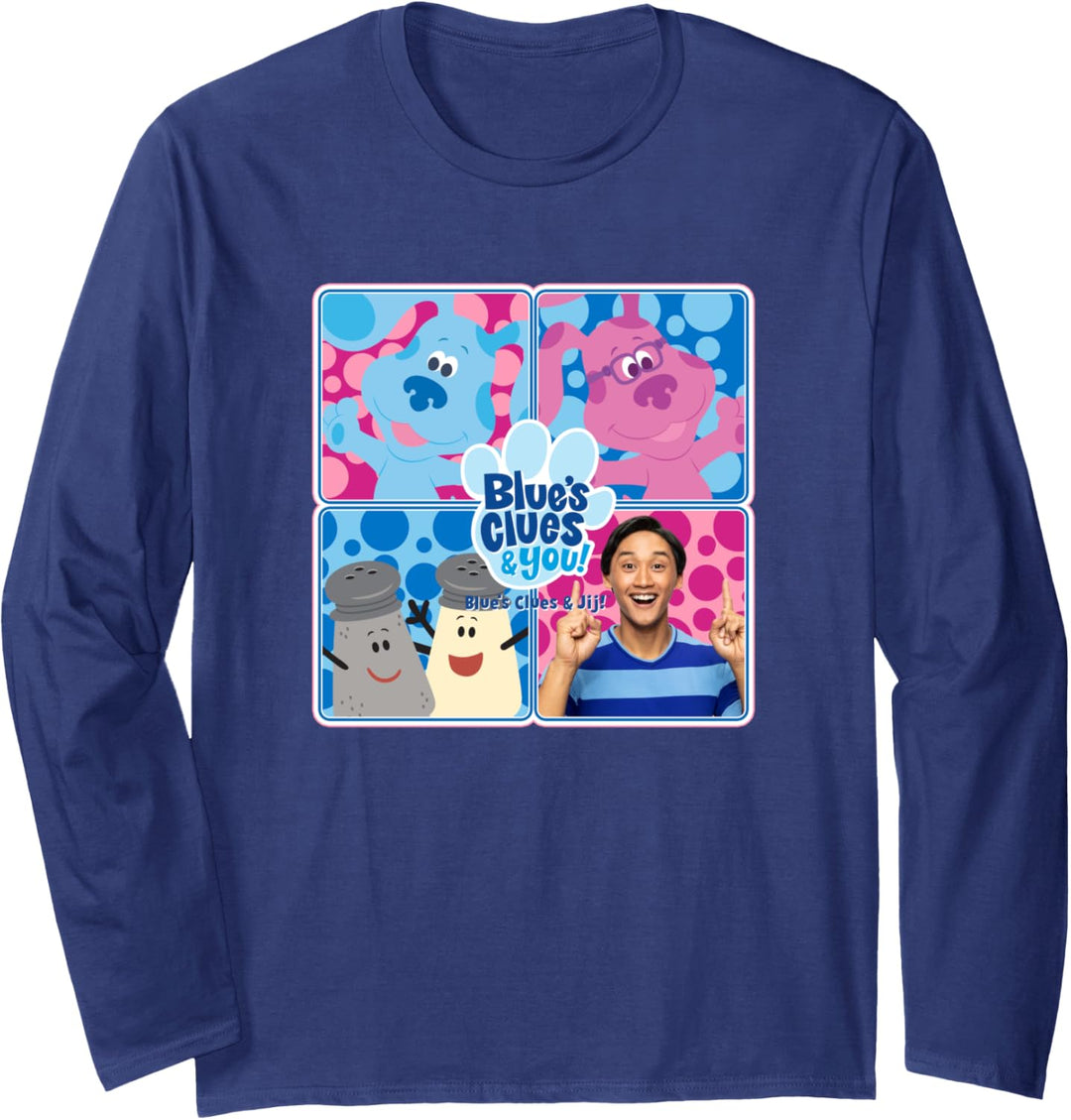 Blue's Clues & You Character Box Up Langarmshirt
