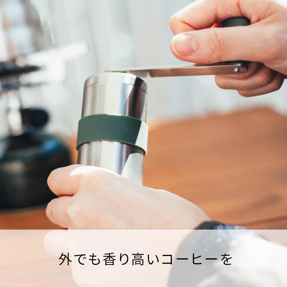 HARIO O-VMM-1-HSV V60 Kaffeemühle aus Metall, 17 g, Silber, hergestellt in Japan, Mühle