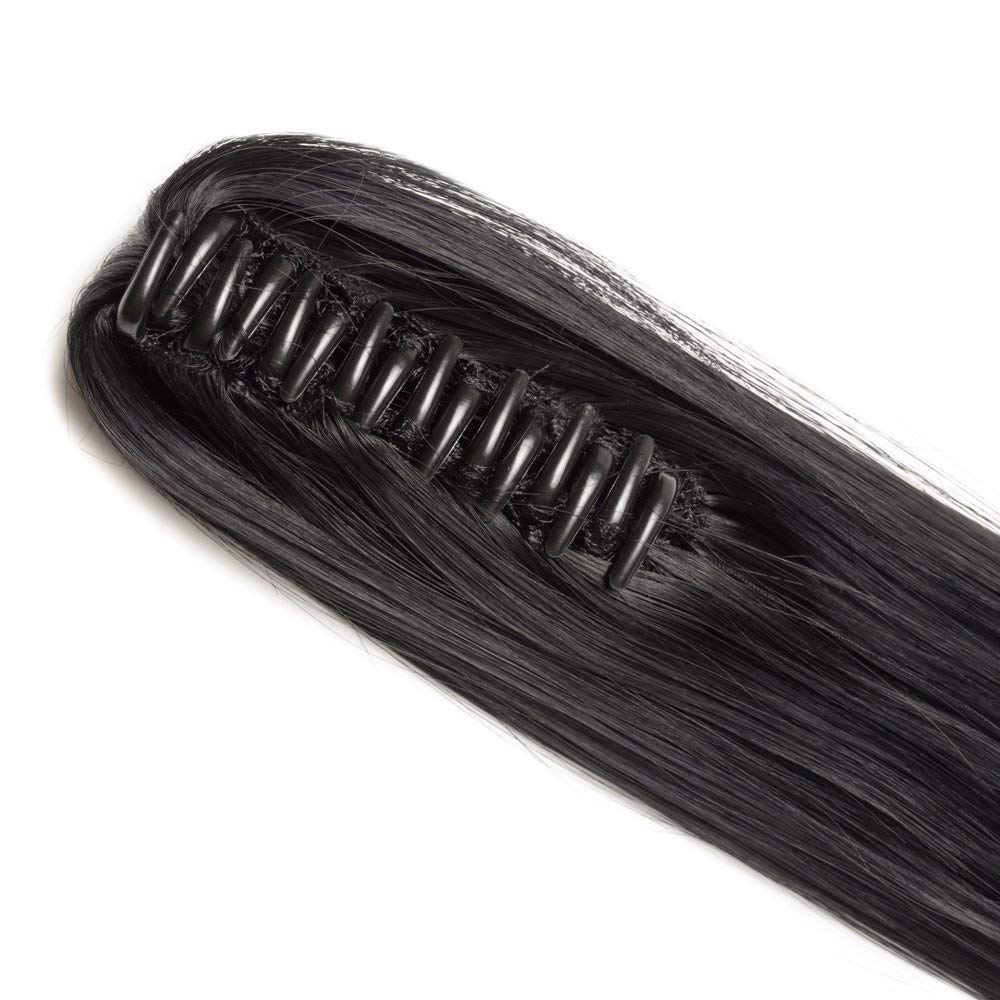 SEGO Ponytail Extension Pferdeschwanz Haarteil Haarverlängerung Zopf Hair Piece Haar Glatt Hitzebest