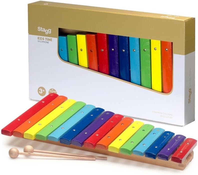 Stagg XYLO-J15 RB Xylophone mit 15-Keys rainbow
