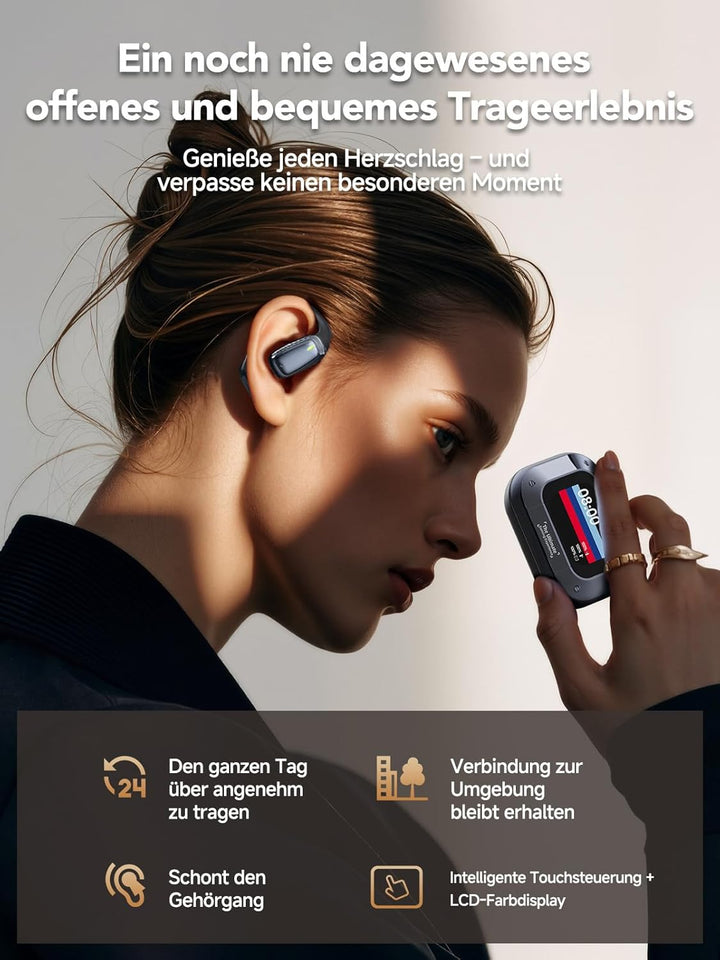 Relxhome AI übersetzer kopfhörer, 3-in-1 übersetzungskopfhörer 134 Sprachen mit App, 60H Bluetooth 5