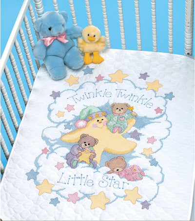 Dimensions Quilt-Set Kreuzstich (inkl. Vorlage, Nadel und Anleitung), Twinkle Twinkle Twinkle Steppd