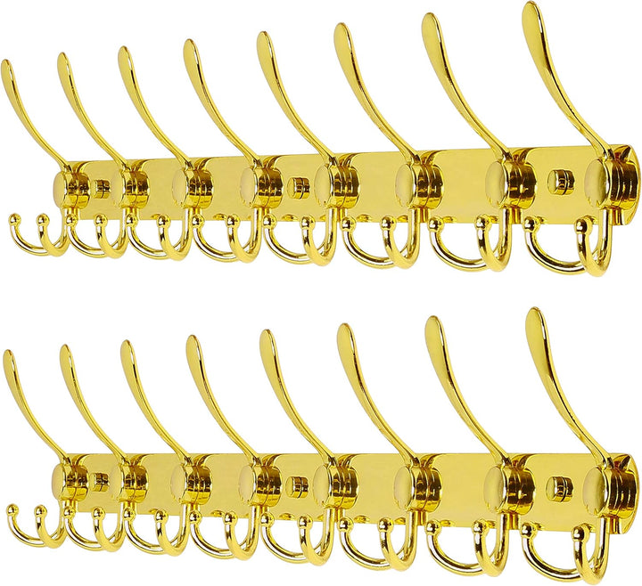 Dseap Garderobenleiste mit 8 haken, schwerlast 74cm Lang garderobenhaken, edelstahl wandgarderobe, k
