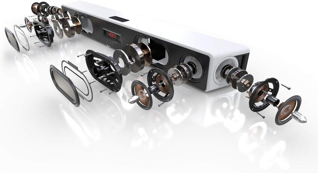 Teufel CINEBAR Ultima - Leistungsstarke Soundbar 380 Watt, Eingebauter XXL-Subwoofer, Dynamore Ultra