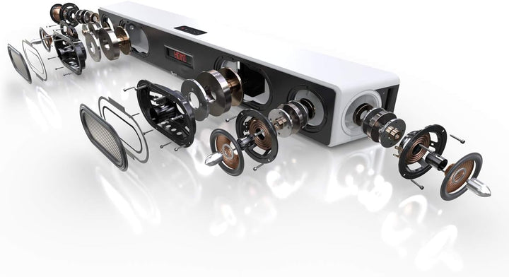 Teufel CINEBAR Ultima - Leistungsstarke Soundbar 380 Watt, Eingebauter XXL-Subwoofer, Dynamore Ultra