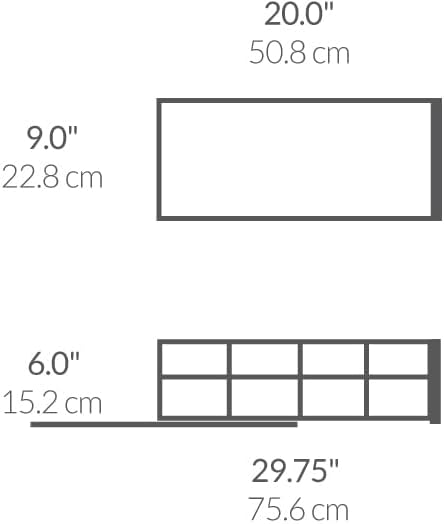 simplehuman, 22,8cm, herausziehbarer Schrank-Organisator , strapazierfähiger Stahlrahmen B 22,8 cm x