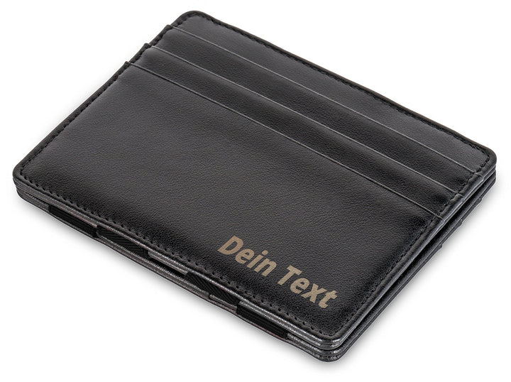 Jaimie Jacobs Flap Boy Slim mit Gravur - Das Original - Magic Wallet Magischer Geldbeutel Dünn Schma