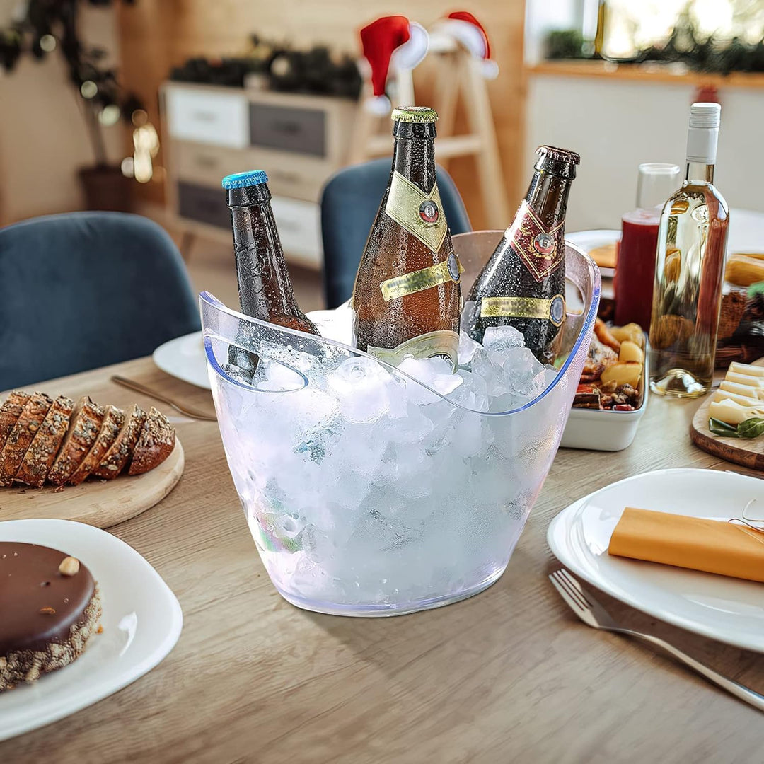 4 L Eiseimer Champagner Eimer, Getränke kühlen, Champagnerkühler Eis Eimer, Weinkühler Sektkühler, K
