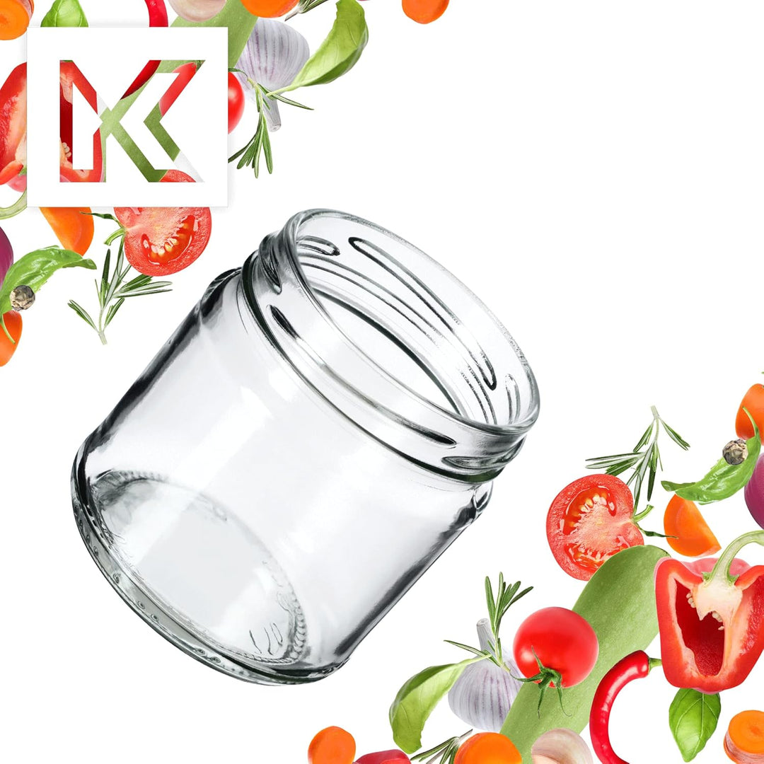 KADAX 10er Set Einmachgläser 200ml TO66, Marmeladengläser Vorratsgläser Mason Jar mit Schraubdeckel,