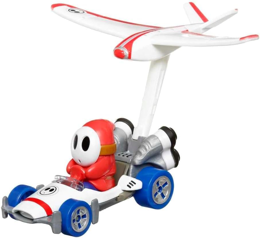 Hot Wheels Modellauto Die Cast Mario Kart GLIDER Shy Guy B-Dasher Plane Glider Super Mario HDB46 - M
