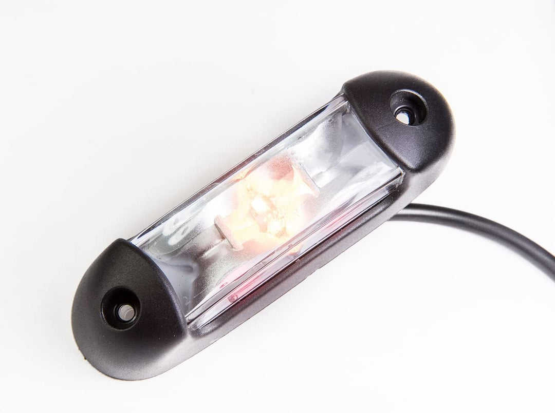 2 x LED Umrissleuchte Begrenzungsleuchte Positionsleuchte 12-24V, 3 Farben: weiss, rot, orange für L