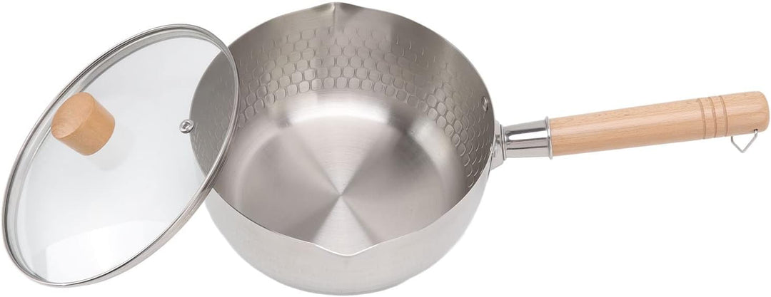 20cm/7.9in Yukihira Kochtopf Edelstahl Antihaft Kasserolle mit Deckel Traditionell Japanischer Pfann