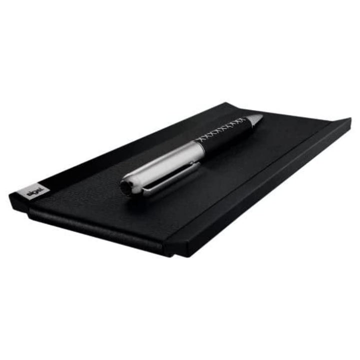 SIGEL SA534 Stifteschale Cintano, Lederimitat, schwarz, 20 x 10 cm, Stifteschale
