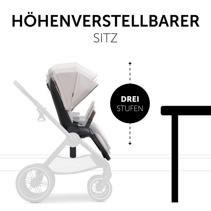 hauck Kinderwagen mit Beindecke Walk N Care ab Geburt bis 22 kg mit Liegefunktion, Becherhalter, Sit