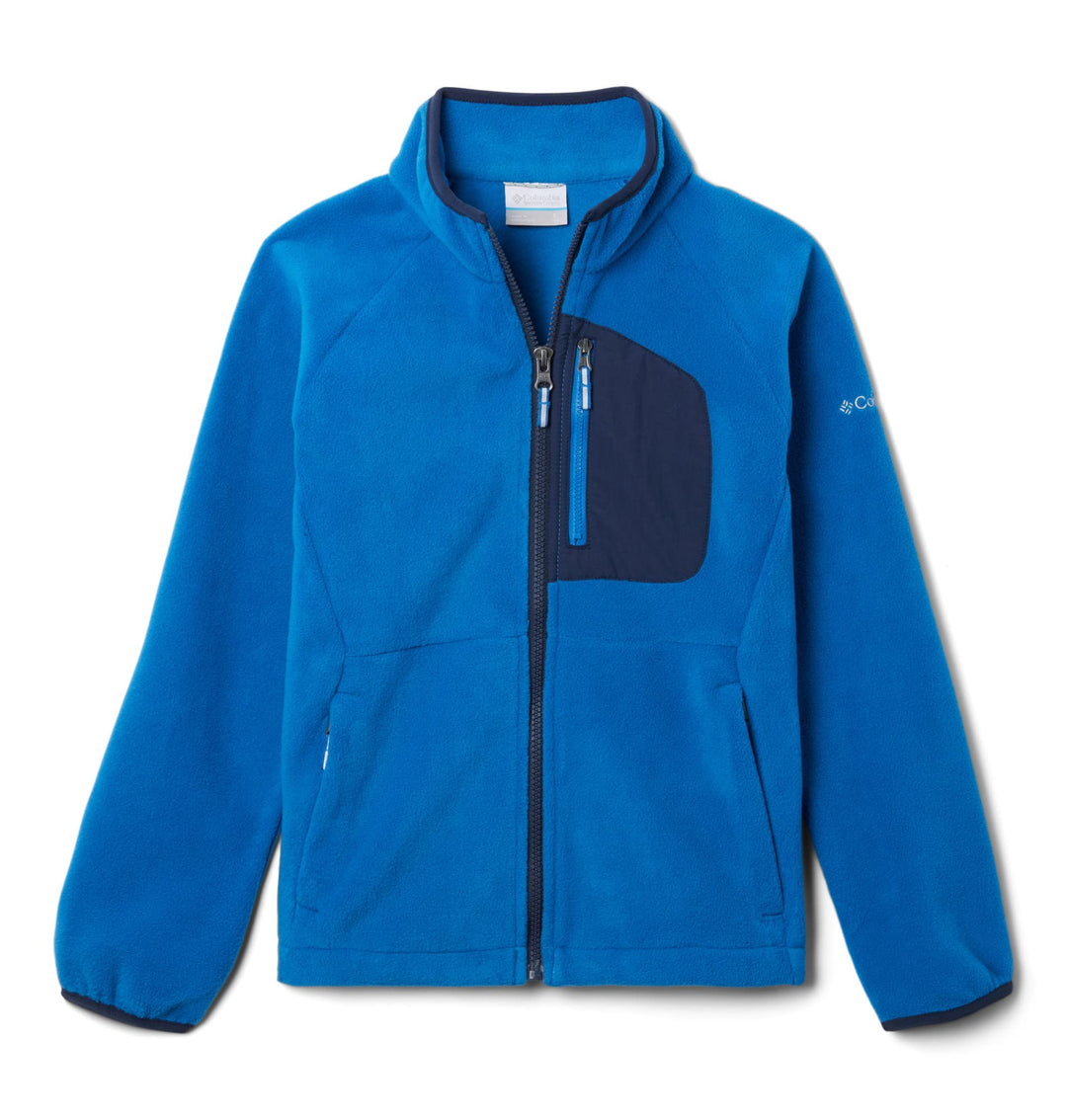 Columbia Unisex Fleecejacke für Jugendliche mit durchgehendem Reissverschluss XS Bright Indigo/Colle