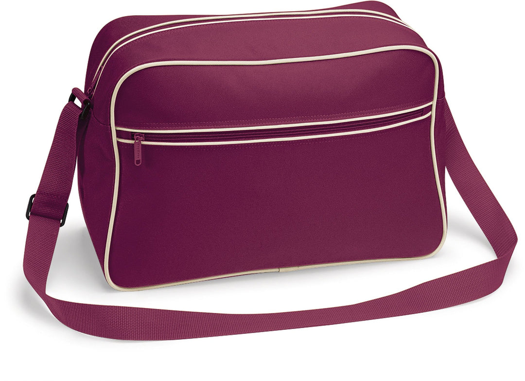 Retro Shoulder Bag - Farbe: Burgundy/Sand - Grösse: One Size