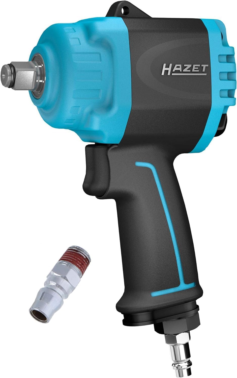 HAZET Mini Schlagschrauber 9012MTT | Max. Lösemoment 1600 Nm, Virkantabtrieb 12,5 mm (1/2 Zoll) | ex