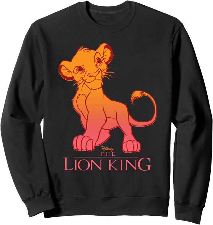 Disney Lion King Young Simba Sunset Gradient Sweatshirt