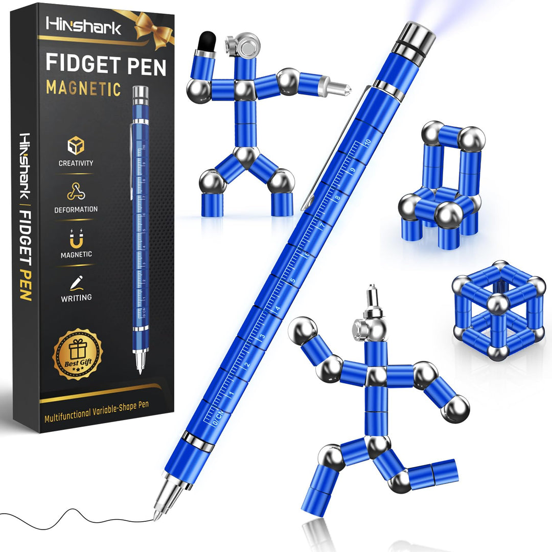 Hinshark Geschenke für Männer, Magnetic Fidget Pen, Ostergeschenke Geburtstagsgeschenk Gadgets Klein