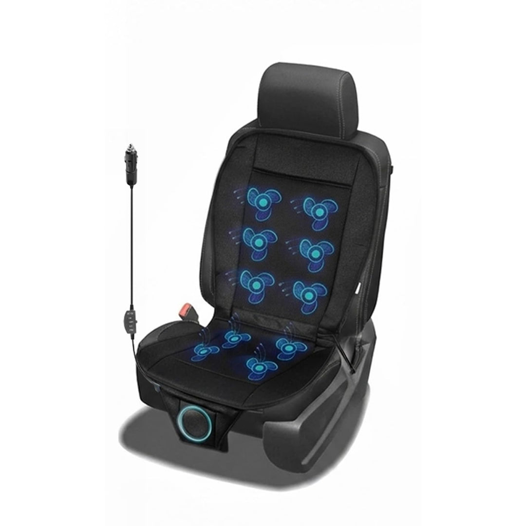 Zone Tech Kühlendes Autositzkissen, schwarz, 12 V, verstellbare Temperatur, Bequeme Kühlung, Autosit