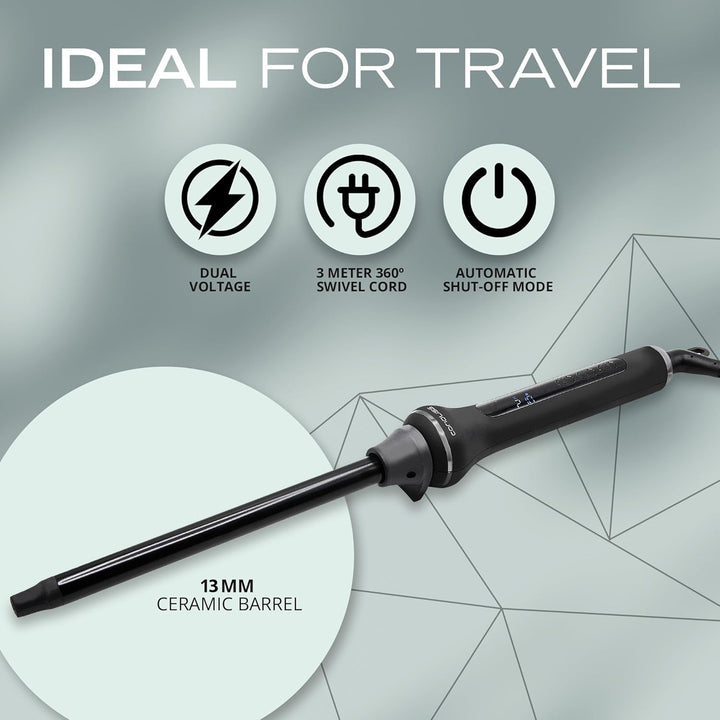 Corioliss Style Stick Digital Lockenstab Schwarz Soft Touch