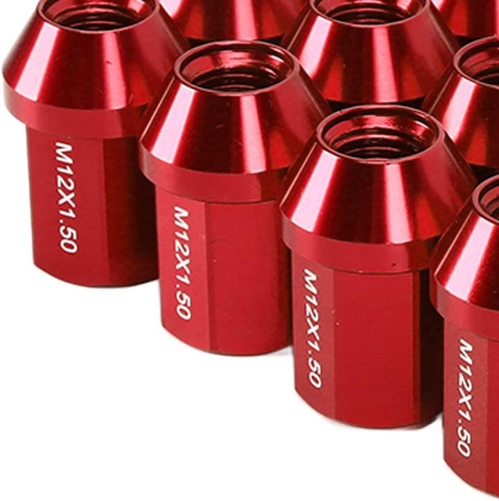 Autoteile, Rustptoof Closed End Radmuttern M12x1.5 35mm Ersatz für Lafesfa 2019 zur Reparatur(rot),